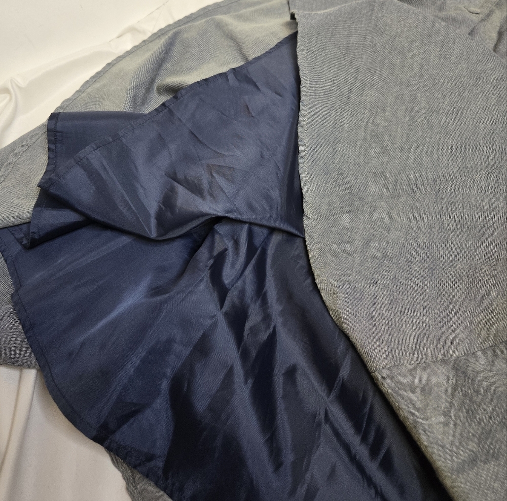 ANK ROUGE Jfashion gray blue sailor style kawaii short sleeve dress M - Picture 8 of 12